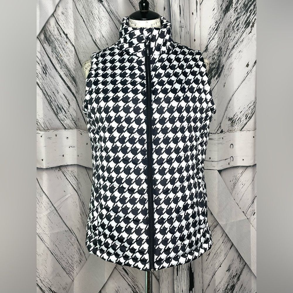 Jason Maxwell Cat Print Puffer Vest S - Picture 1 of 8